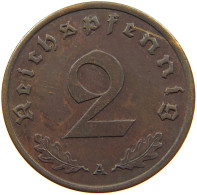 GERMANY 2 PFENNIG 1940 A #a014 0011 - 2 Reichspfennig