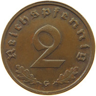 GERMANY 2 PFENNIG 1939 G #c081 0305 - 2 Reichspfennig