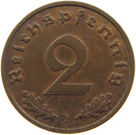 GERMANY 2 PFENNIG 1939 F TOP #c083 0009 - 2 Reichspfennig