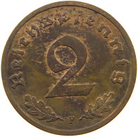 GERMANY 2 PFENNIG 1939 F TOP #c083 0011 - 2 Reichspfennig