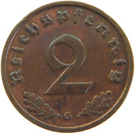 GERMANY 2 PFENNIG 1939 G #a066 0659 - 2 Reichspfennig