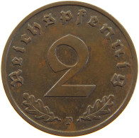 GERMANY 2 PFENNIG 1939 F TOP #c081 0283 - 2 Reichspfennig