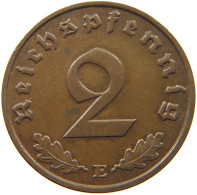 GERMANY 2 PFENNIG 1939 E #a032 0349 - 2 Reichspfennig