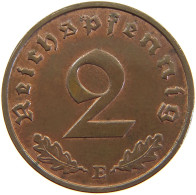 GERMANY 2 PFENNIG 1939 E TOP #a066 0647 - 2 Reichspfennig