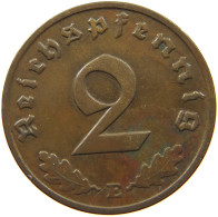 GERMANY 2 PFENNIG 1939 E #a032 0341 - 2 Reichspfennig