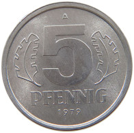 GERMANY DDR 5 PFENNIG 1979 TOP #a089 0161 - 5 Pfennig