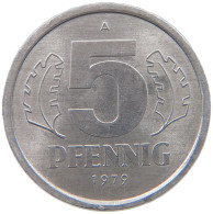 GERMANY DDR 5 PFENNIG 1979 #c078 0597 - 5 Pfennig