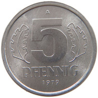 GERMANY DDR 5 PFENNIG 1979 TOP #a076 0355 - 5 Pfennig