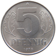 GERMANY DDR 5 PFENNIG 1975 TOP #a076 0329 - 5 Pfennig