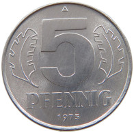 GERMANY DDR 5 PFENNIG 1975 TOP #a076 0331 - 5 Pfennig