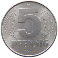 GERMANY DDR 5 PFENNIG 1975 TOP #a076 0361 - 5 Pfennig