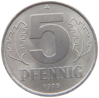 GERMANY DDR 5 PFENNIG 1975 TOP #s069 0693 - 5 Pfennig