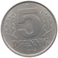 GERMANY DDR 5 PFENNIG 1972 TOP #s069 0669 - 5 Pfennig