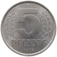 GERMANY DDR 5 PFENNIG 1972 TOP #a076 0365 - 5 Pfennig