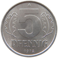 GERMANY DDR 5 PFENNIG 1972 TOP #a076 0369 - 5 Pfennig
