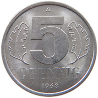 GERMANY DDR 5 PFENNIG 1968 TOP #a076 0351 - 5 Pfennig