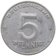 GERMANY DDR 5 PFENNIG 1953 E #a070 0717 - 5 Pfennig