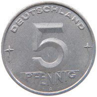 GERMANY DDR 5 PFENNIG 1952 A #a051 0787 - 5 Pfennig