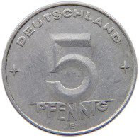 GERMANY DDR 5 PFENNIG 1952 E #s069 0665 - 5 Pfennig