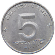 GERMANY DDR 5 PFENNIG 1952 A #c078 0607 - 5 Pfennig