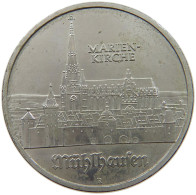 GERMANY DDR 5 MARK 1989 MARIENKIRCHE TOP #a078 0109 - 5 Marcos