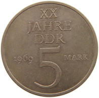 GERMANY DDR 5 MARK 1969 #s056 0057 - 5 Mark