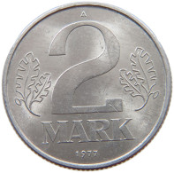 GERMANY DDR 2 MARK 1977 #a070 0563 - 2 Marchi