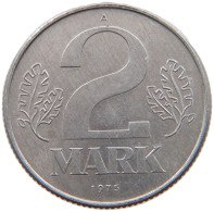 GERMANY DDR 2 MARK 1975 #a076 0243 - 2 Marcos