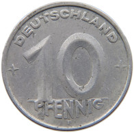 GERMANY DDR 10 PFENNIG 1950 E #c078 0553 - 10 Pfennig