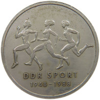 GERMANY DDR 10 MARK 1988 SPORT #a077 0469 - 10 Marchi