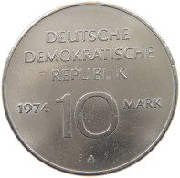 GERMANY DDR 10 MARK 1974 TOP #c083 0903 - 10 Mark