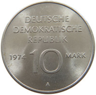 GERMANY DDR 10 MARK 1974 TOP #a078 0085 - 10 Marchi