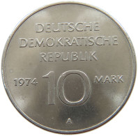 GERMANY DDR 10 MARK 1974 #s062 0675 - 10 Mark