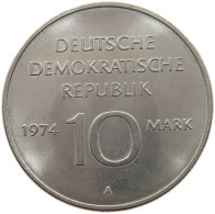 GERMANY DDR 10 MARK 1974 #c013 0007 - 10 Mark