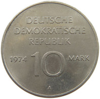 GERMANY DDR 10 MARK 1974 #a078 0079 - 10 Marchi