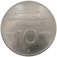 GERMANY DDR 10 MARK 1974 #a048 0033 - 10 Marcos