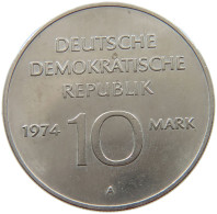 GERMANY DDR 10 MARK 1974 #a013 0655 - 10 Marchi
