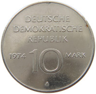 GERMANY DDR 10 MARK 1974 #a013 0653 - 10 Marchi