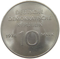 GERMANY DDR 10 MARK 1974 #a078 0077 - 10 Mark