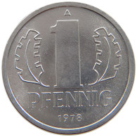 GERMANY DDR 1 PFENNIG 1978 TOP #a089 0229 - 1 Pfennig