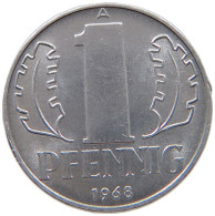 GERMANY DDR 1 PFENNIG 1968 TOP #s069 0811 - 1 Pfennig