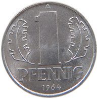 GERMANY DDR 1 PFENNIG 1964 TOP #a076 0403 - 1 Pfennig