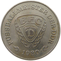 GERMANY DDR MEDAL 1980 FOOTBAL #a079 0033 - Other & Unclassified