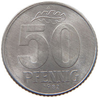 GERMANY DDR 50 PFENNIG 1982 TOP #s069 0155 - 50 Pfennig