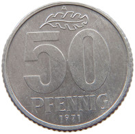 GERMANY DDR 50 PFENNIG 1971 #a076 0289 - 50 Pfennig