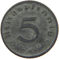 GERMANY EMPIRE 5 PFENNIG 1940 G #s075 0099 - 5 Reichspfennig