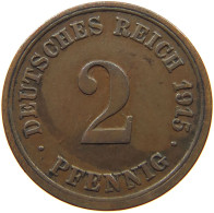 GERMANY EMPIRE 2 PFENNIG 1915 F #s068 0429 - 2 Pfennig