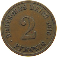 GERMANY EMPIRE 2 PFENNIG 1910 E #s068 0379 - 2 Pfennig