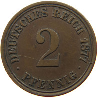 GERMANY EMPIRE 2 PFENNIG 1877 A #s078 0631 - 2 Pfennig