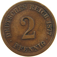 GERMANY EMPIRE 2 PFENNIG 1877 A #a013 0131 - 2 Pfennig